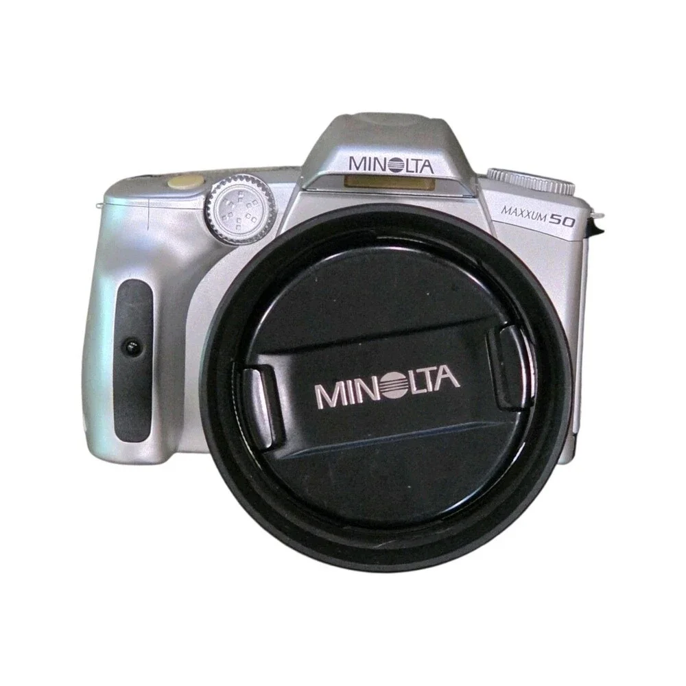 Minolta Maxxum 50 35MM SLR Film Camera with AF Zoom 28-80mm Vintage